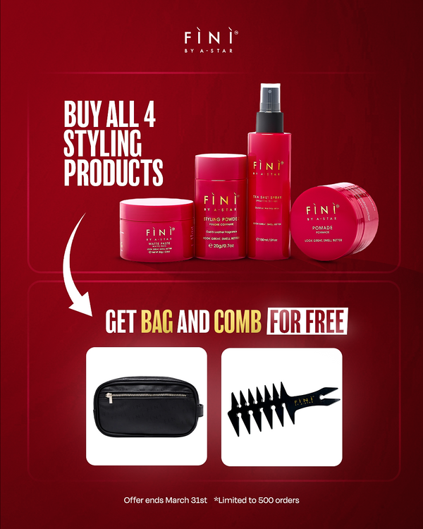 Buy all 4 Products get Bag & Comb FREE